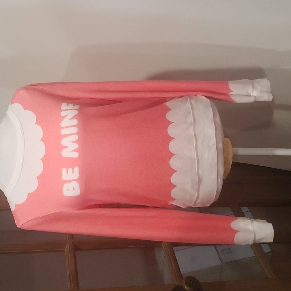 Wildfox Be Mine Baggy Beach Jumper Pink Sweater Small NWOT